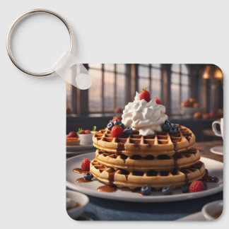 Waffles Keychain