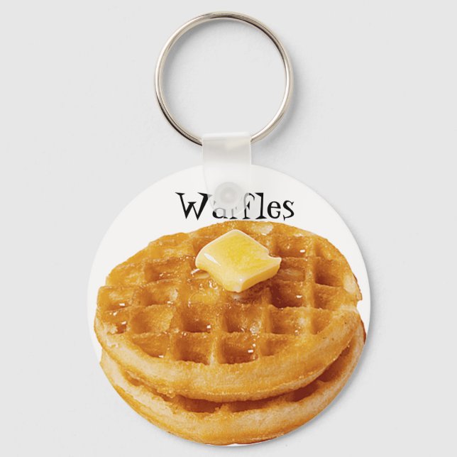 Waffles Keychain (Front)