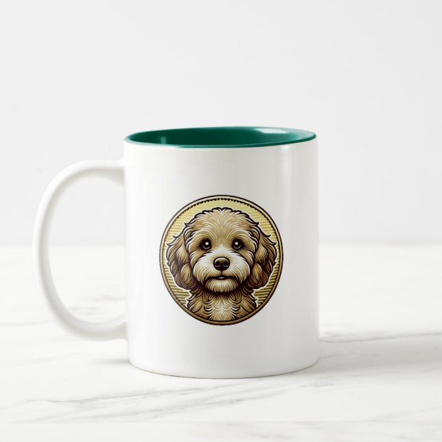 Waffles the Cavapoo Mug (Left)