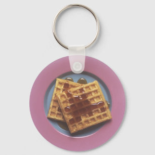 Waffles With Syrup Keychain