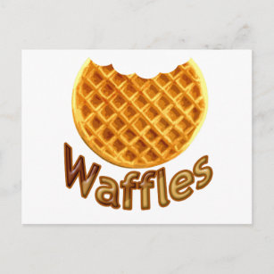 Waffles Yum Postcard