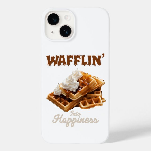 Wafflin’ Into Happiness Case-Mate iPhone Case (Back)