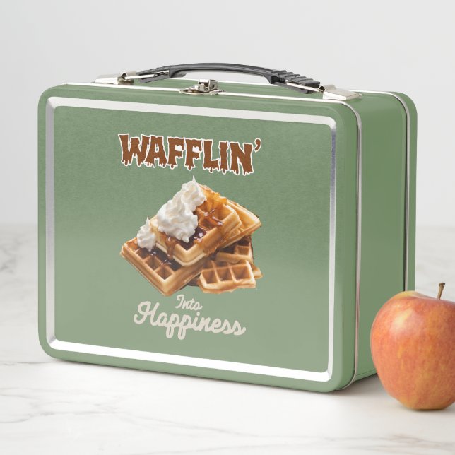 Wafflin’ Into Happiness Metal Lunch Box (In Situ)