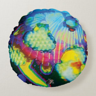 Wafting Slumbers Round Pillow