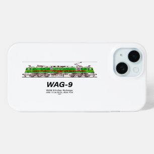 WAG-9 Locomotive. Indian Railways freight train iPhone 15 Case