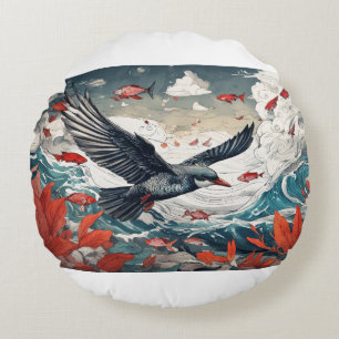 Wagered Chaos Round Pillow
