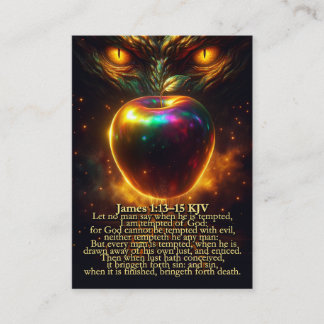 Wages - James 1:13-15 and Romans 6:23 KJV Card Box