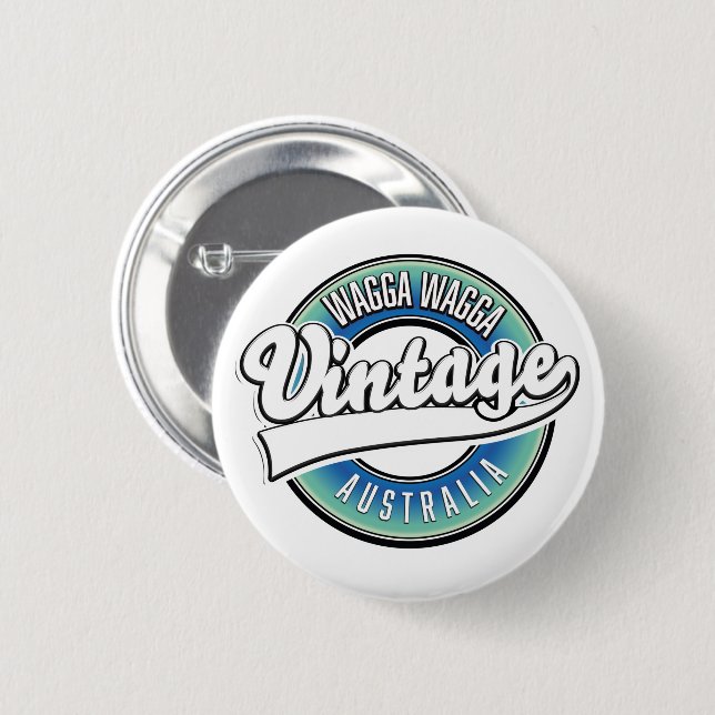Wagga Wagga australia. 2 Inch Round Button (Front & Back)