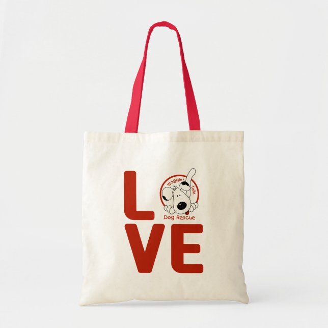 Waggin' Tails LOVE tote (Front)