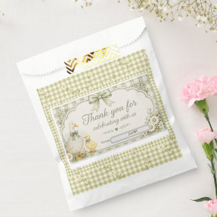 waggleinto wonder sage green Favour Box Bag