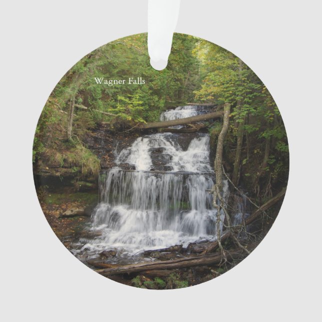 Wagner Falls acrylic ornament (Front)