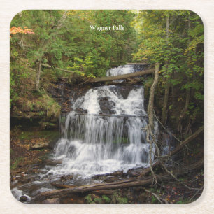 Wagner Falls paper coaster