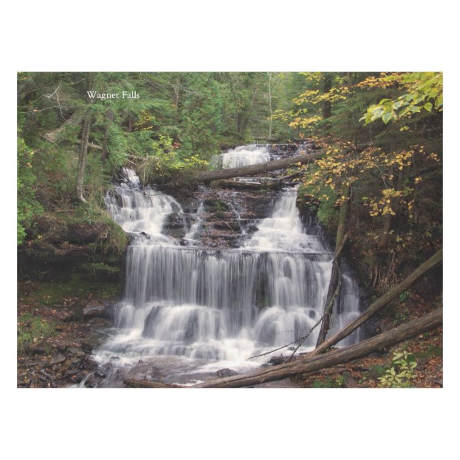 Wagner Falls table cloth (Front (Horizontal))