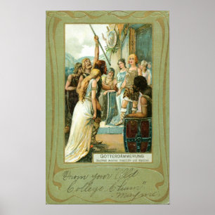 Wagner, Gotterdammerung 1907 Vintage Poster
