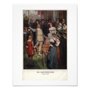 Wagner Opera Die Meistersinger Vintage Style Photo Print
