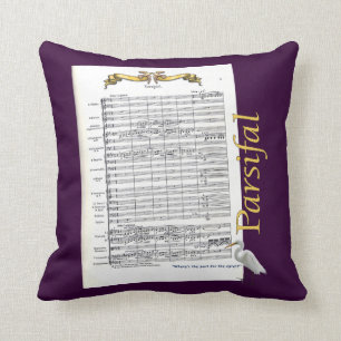 Wagner's Parsifal Throw Pillow