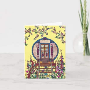 Wagon Birthday Card