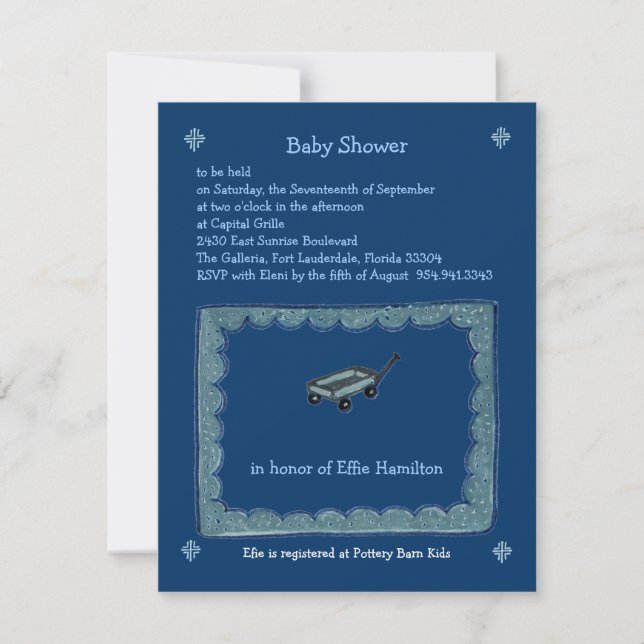 Wagon Border Invitation (Front)