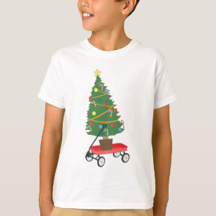Wagon Christmas Tree T-Shirt