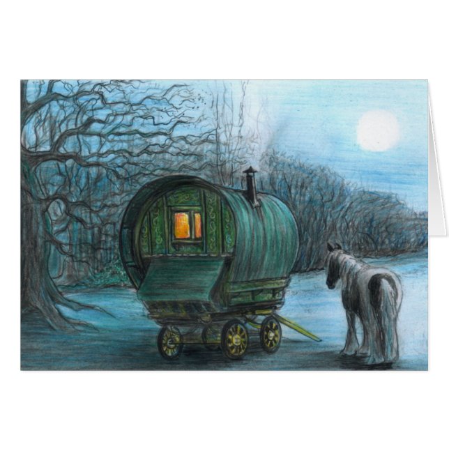 Wagon in the Moonlight (Front Horizontal)