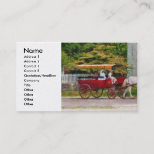 Wagon - On way to the market Business Card
