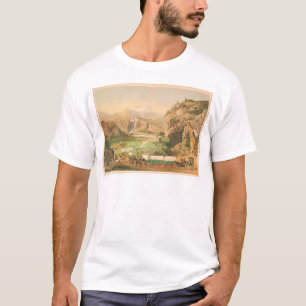 Wagon Trains arriving at Outpost (1838A) T-Shirt