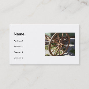 Wagon Wheel Business Card