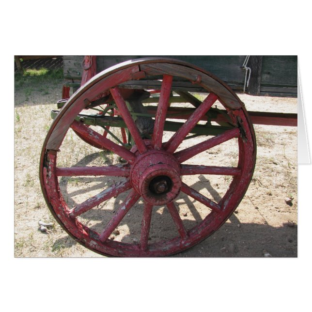 Wagon Wheel Card (Front Horizontal)