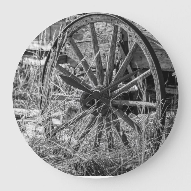 Wagon Wheel Clock (Front)