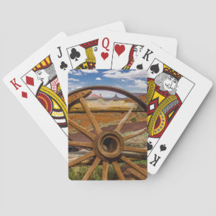 Wagon wheel close up, Arizona Playing Cards
