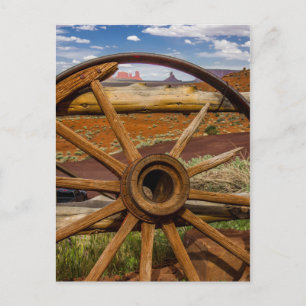 Wagon wheel close up, Arizona Postcard