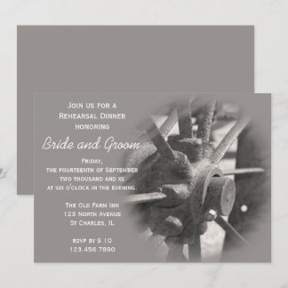 Wagon Wheel Country Rehearsal Dinner Invitation