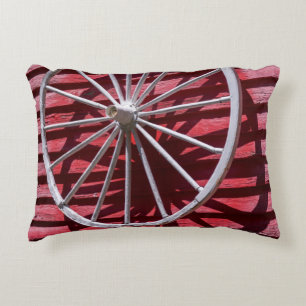 Wagon Wheel Decorative Pillow