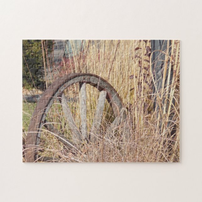 Wagon Wheel Jigsaw Puzzle (Horizontal)