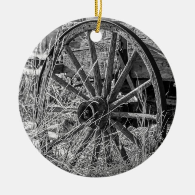 Wagon Wheel Ornament (Front)