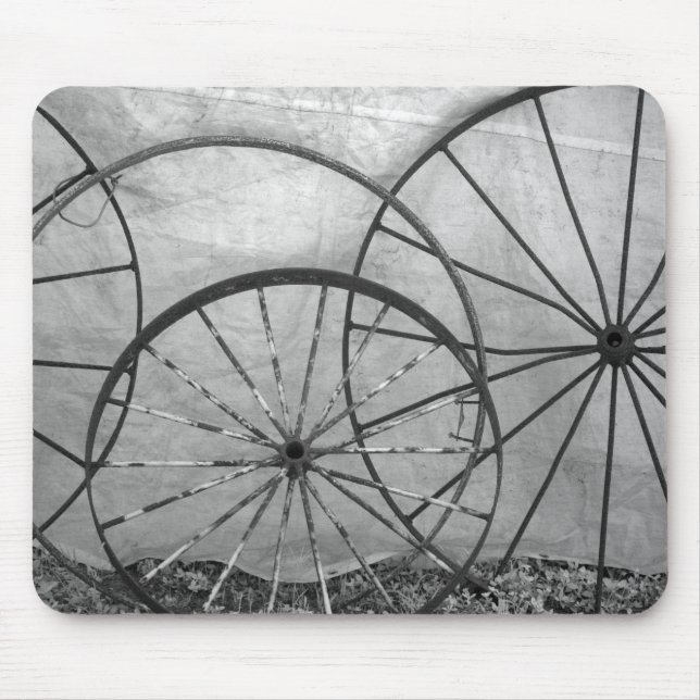Wagon Wheel Still Life Mouse Pad (Front)