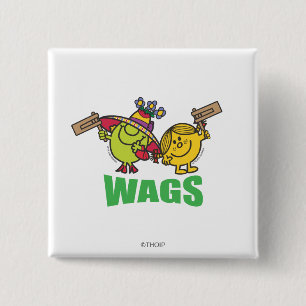 Wags 2 Inch Square Button