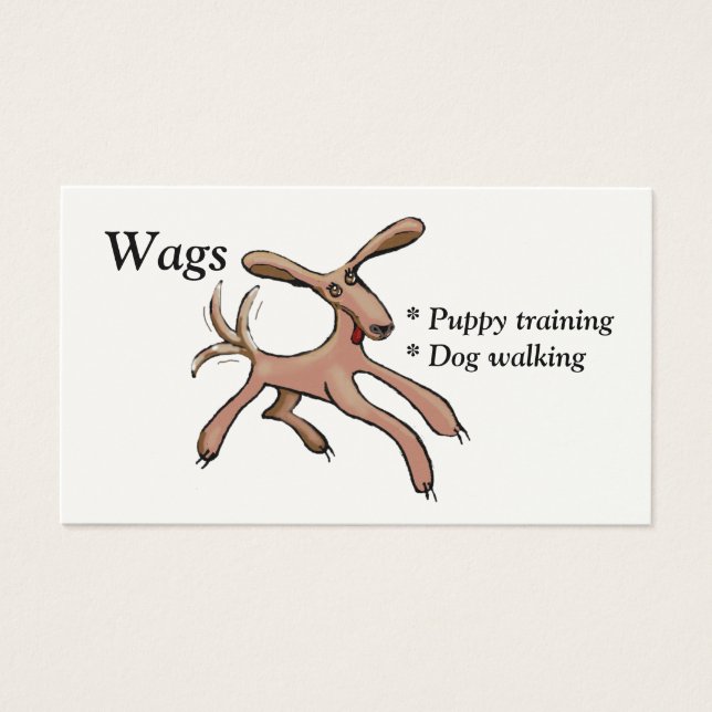 Wags puppy training and dog walking (Front)