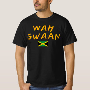 Wah Gwaan G00d Vibes Only Rasta Reggae Roots Jamai T-Shirt