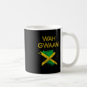 Wah Gwaan Jamaica Flag Jamaican Pride Reggae Vacat Coffee Mug