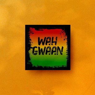 Wah Gwaan Jamaican Rasta Caribbean Kitchen Tile