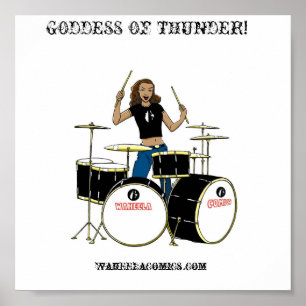 Waheela Drummer Girl Poster
