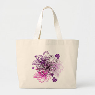 Wahine Lace Hawaiian Orchid Totes