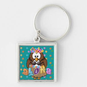 wahine owl keychain