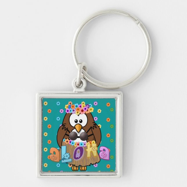 wahine owl keychain (Front)
