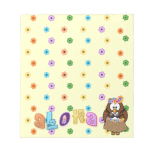 wahine owl notepad