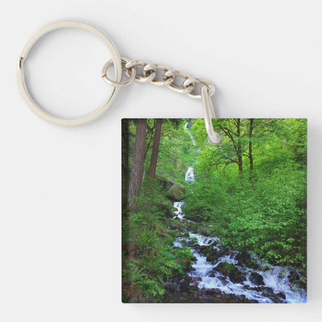 Wahkeena Falls, Oregon Keychain (Front)