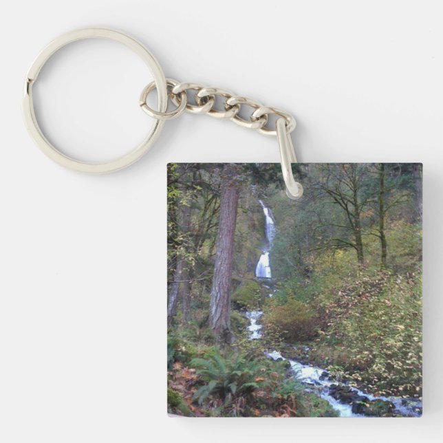 Wahkeena Falls, Oregon Keychain (Front)