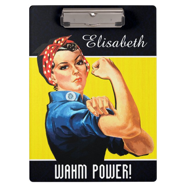 WAHM Power! - Work at Home Mom Clipboard (Front)