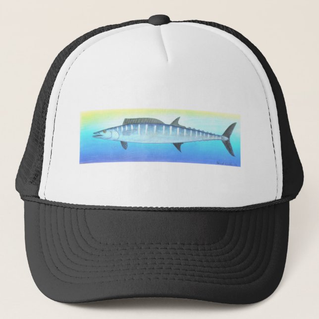Wahoo fish trucker hat (Front)